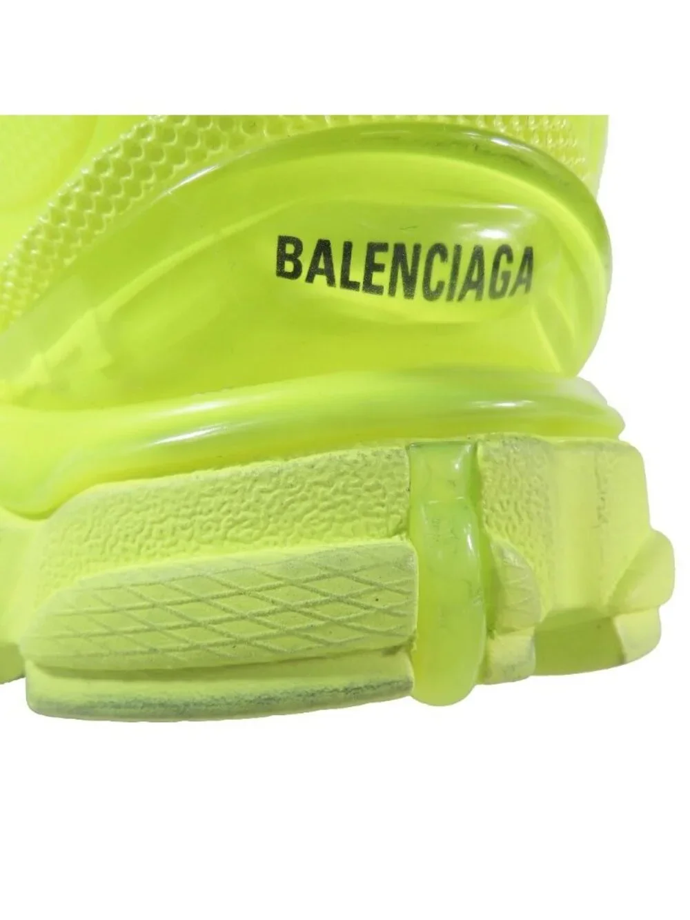 Balenciaga Runner Low Cut Sneakers Vintage Shoes Neon Yellow - Picture 10 of 14